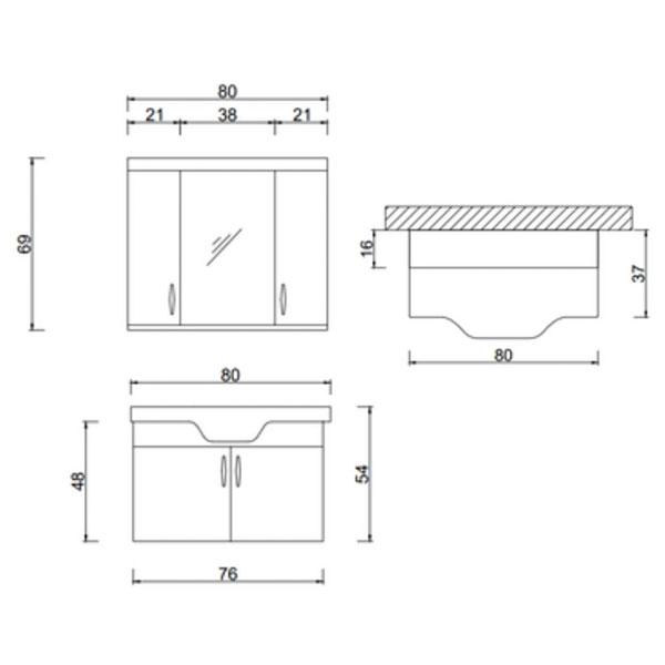 Güneş 1 Bathroom Set – Bright and Elegant Bathroom Accessory Collection