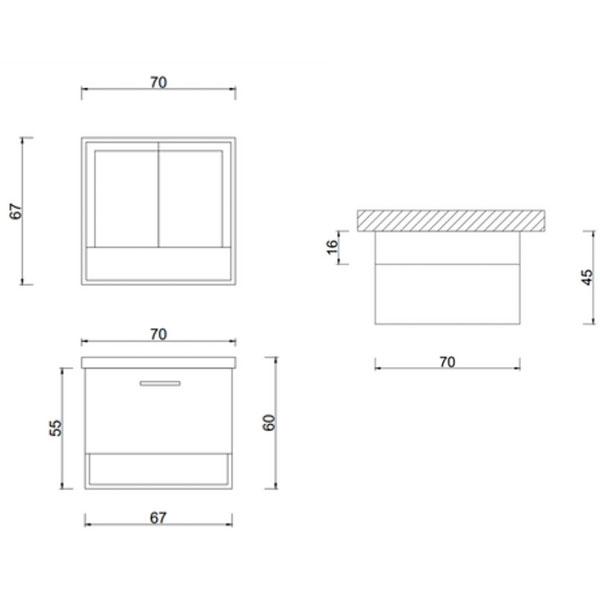 Selen Bathroom Set – Sleek and Functional Bathroom Accessory Collection