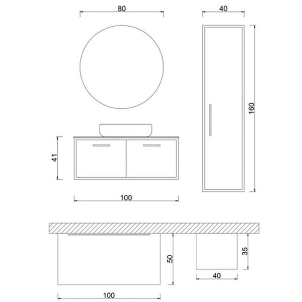 Urgup Bathroom Set – Elegant and Rustic Bathroom Accessory Collection