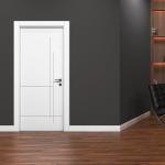 Lacquered Grooved Model 302 Room Door