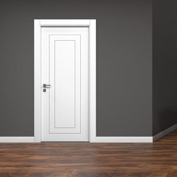 Lacquered Grooved Model 310 Room Door