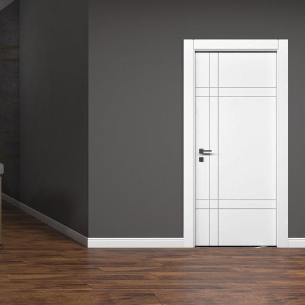 Lacquered Grooved Model 311 Room Door