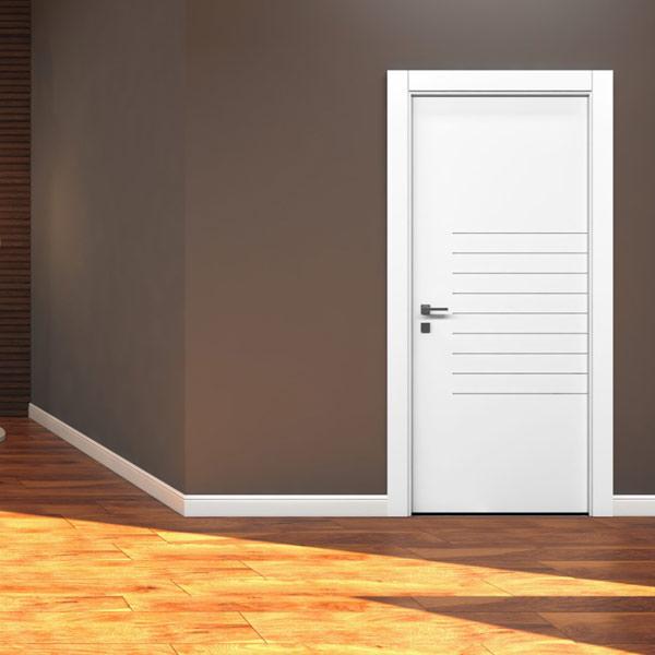 Lacquered Grooved Model 313 Room Door