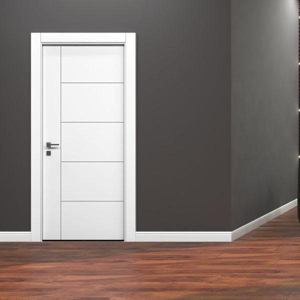 Lacquered Grooved Model 316 Room Door