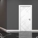 Lacquered Grooved Model 350 Room Door