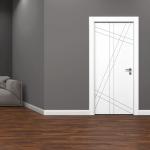 Lacquered Grooved Model 354 Room Door